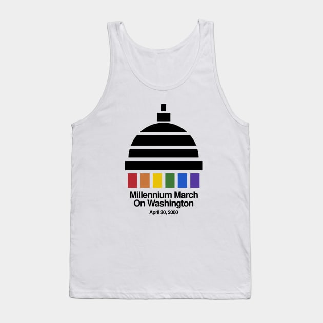 Millennium March Vintage 2000 Gay LGBT Retro Tank Top by WearingPride